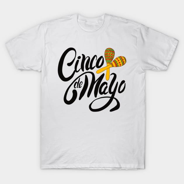 Cinco de Mayo maracas T-Shirt by TigrArt